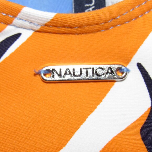 Nautica Slimming Ruched Side One Piece Floral Print Swimsuit Women's S Small - Picture 6 of 7